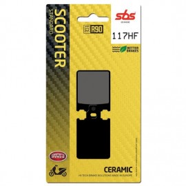 SBS BRAKE PADS 117HF FRONT/REAR CERAMIC FA186