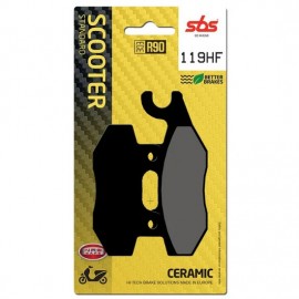 SBS BRAKE PADS 119HF FRONT/REAR CERAMIC FA197