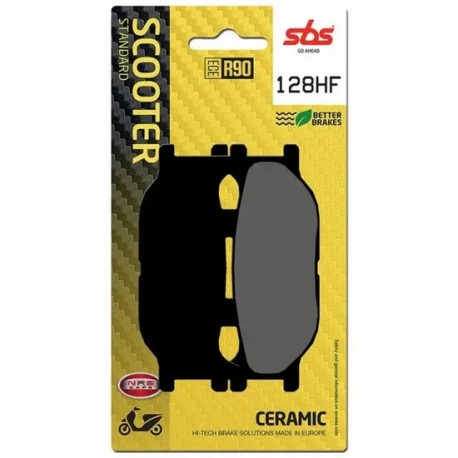 SBS BRAKE PADS 128HF FRONT/REAR CERAMIC FA199