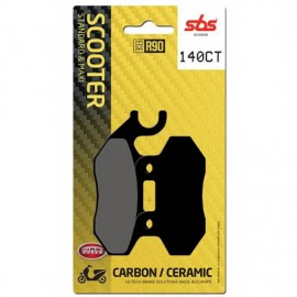 SBS BRAKE PADS 140CT FRONT/REAR SCOOTER CARBON FA264