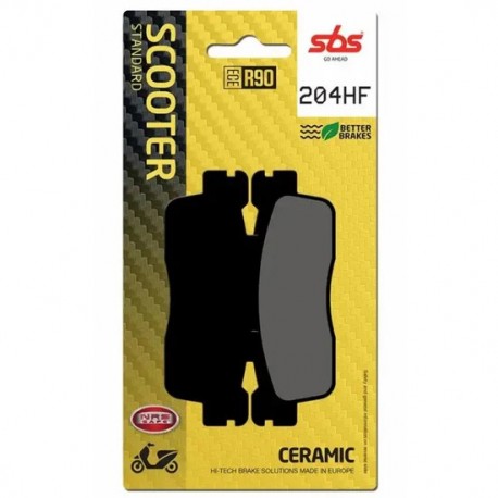 SBS BRAKE PADS 204HF FRONT/REAR CERAMIC FA498