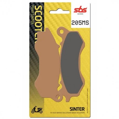 SBS BRAKE PADS 205MS FRONT SCOOTER SINTER FA603