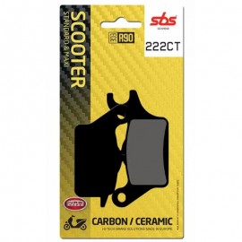 SBS BRAKE PADS 222CT FRONT/REAR SCOOTER CARBON FA655