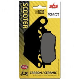 SBS BRAKE PADS 230CT FRONT/REAR SCOOTER CARBON
