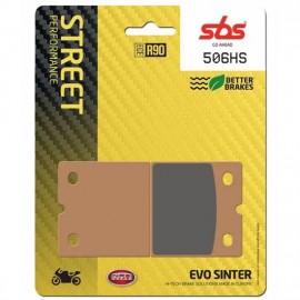 SBS BRAKE PADS 506HS FRONT EVO SINTER FA18 FR