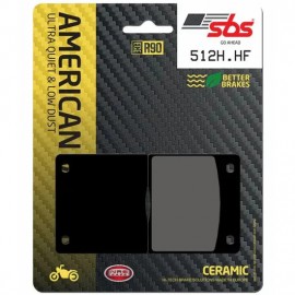 SBS BRAKE PADS 512HHF FRONT /REAR V-TWIN CERAMIC FA36
