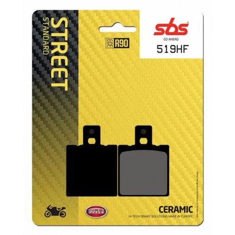 SBS BRAKE PADS 519HF FRONT/REAR CERAMIC FA47